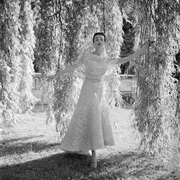Chanel lace dress 1955 image