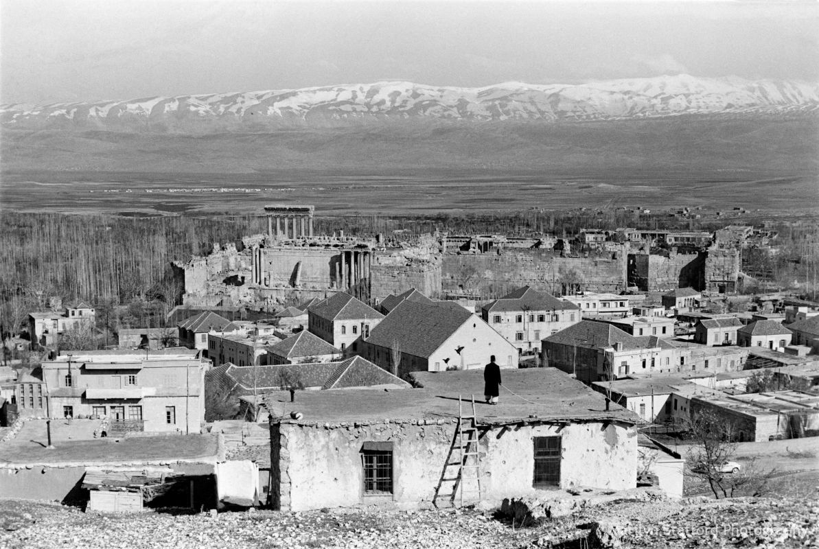 Baalbek village, Bekka Valley, 1960.