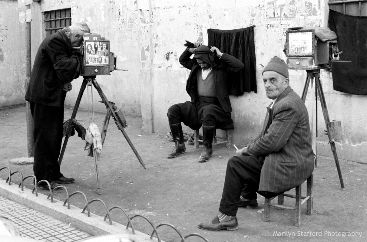 Street photographers, Tripoli, 1960.